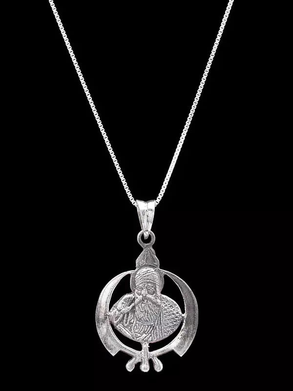 Guru Gobind Singh Ji with Khanda Pendant