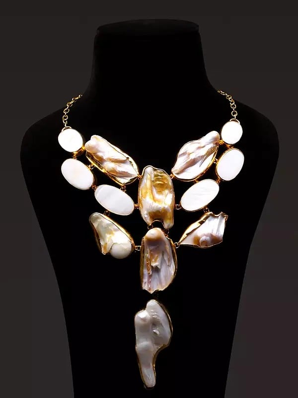 Designer Mother of Pearl Necklace