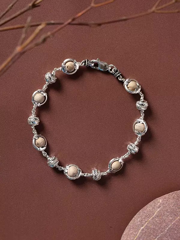 Genuine Certified Tulsi Bead Link Bracelet