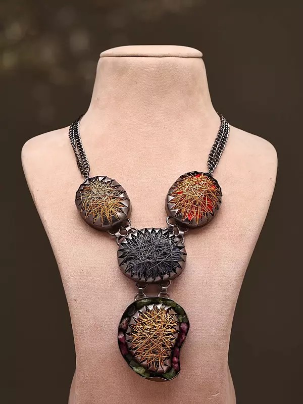 Rutilated-Inspired Multistone Statement Necklace