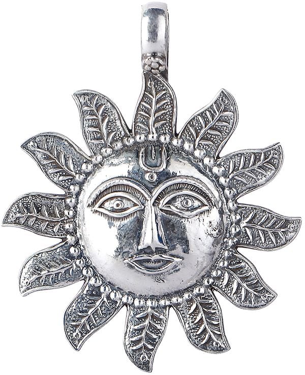 Lord Surya Pendant in Sterling Silver