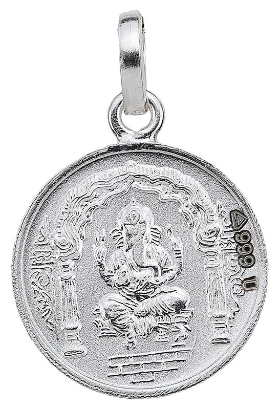 Lord Ganesha Pendant with Karya Siddhi Yantra on Reverse