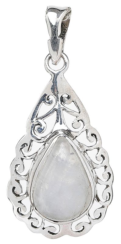 Rainbow Moonstone Pendant | Moonstone Stone Jewelry