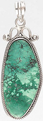 Turquoise Pendant - Sterling Silver