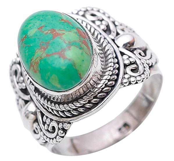 Green Mohave Turquoise Ring