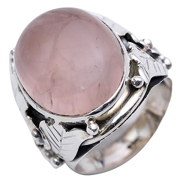 Rose Quartz Ring | Sterling Silver Finger Rings