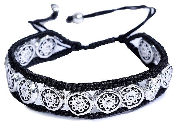 Talisman Bracelet with Black String