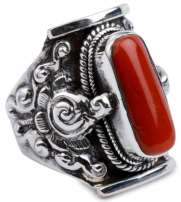 Big Coral Ring