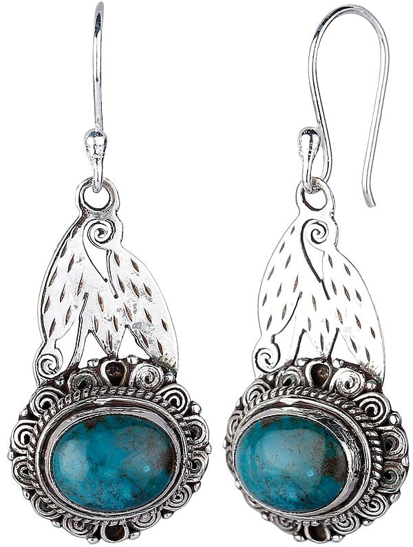Sterling Silver Earrings with Turquoise