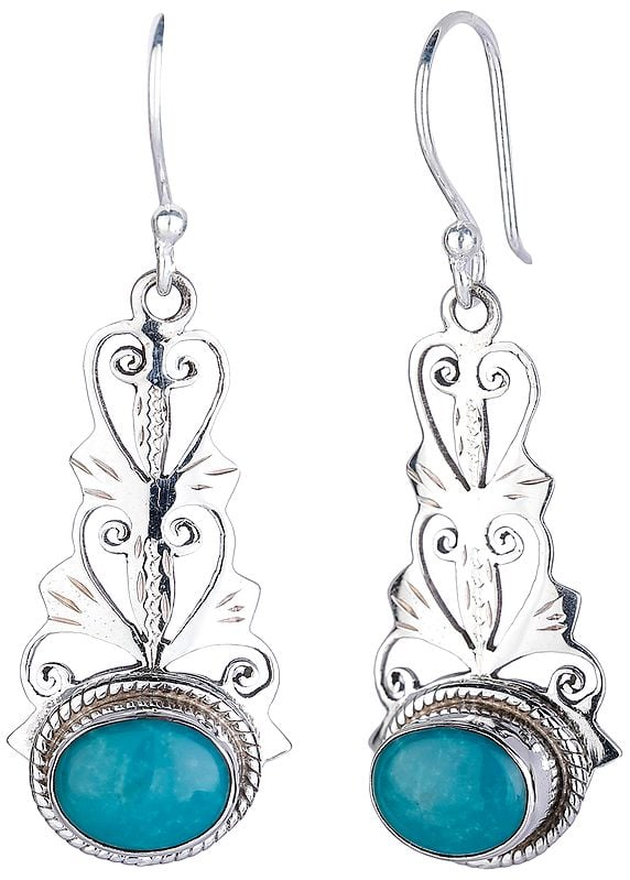 Sterling Silver Earrings with Turquoise