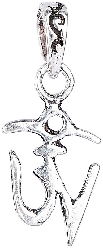 Sterling Silver Om Pendant for Men and Women