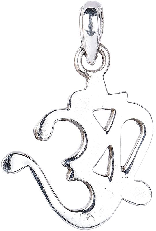 Om Pendant Sterling Silver Religious Jewelry