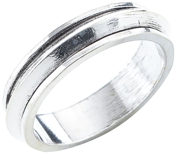 Sterling Silver Meditation Spinner Ring