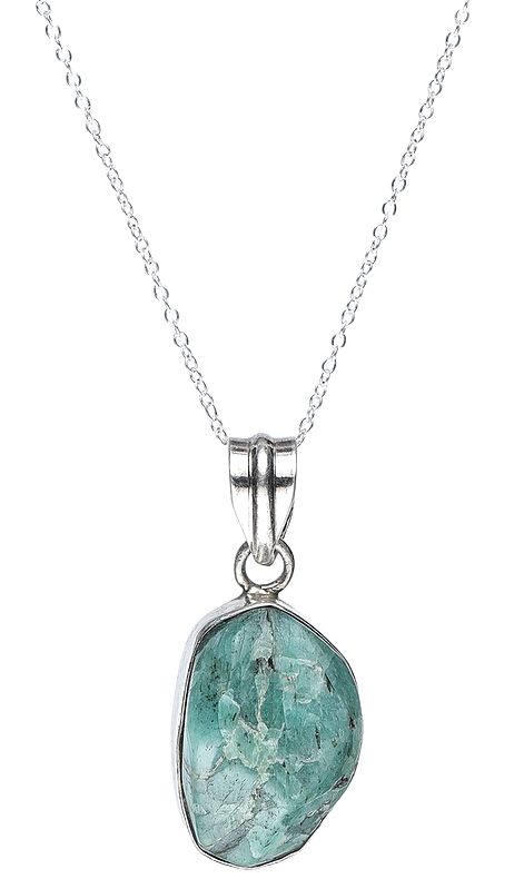 Sterling Silver Pendant with Amazonite Gemstone