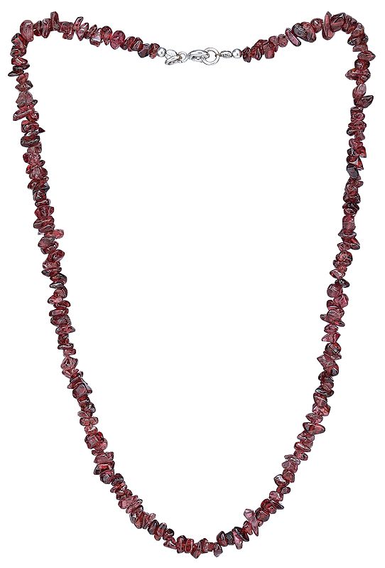Garnet Chip Necklace