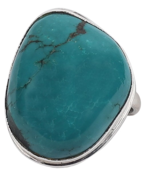 Beautiful Turquoise Ring With Sterling Silver