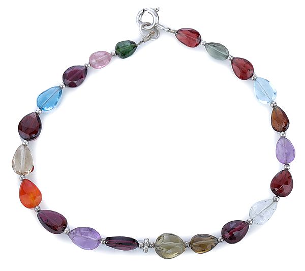 Multi-Color Stone Bracelet | Exotic India Art