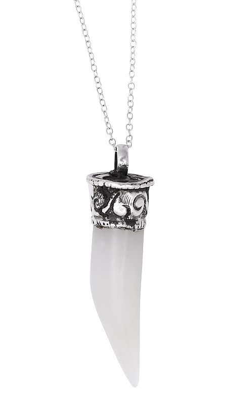 Sterling Silver Pendant with Chalcedony Stone
