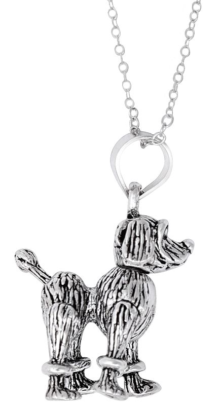 Sterling Silver Cute Dog Pendant