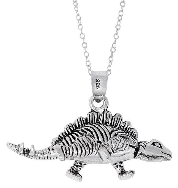 Dinosaur Sterling Silver Pendant