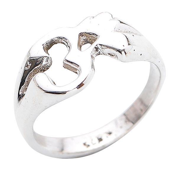 Om (Aum) Sterling Silver Ring