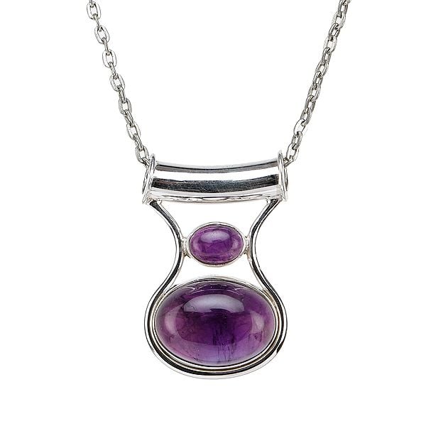 Sterling Silver Pendant with Charming Gemstone