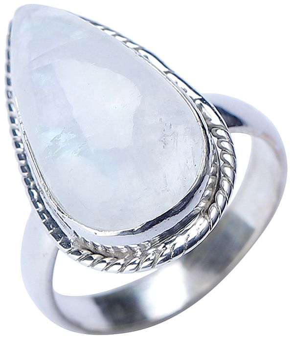 Rainbow Moonstone Ring | Indian Gemstone Jewelry