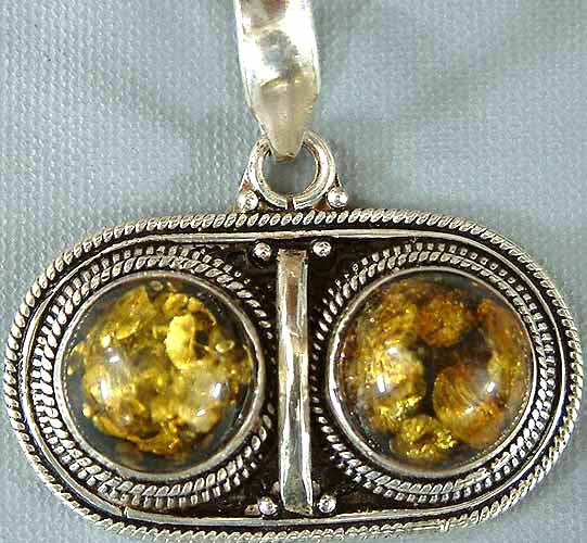 Amber Spectacle Pendant