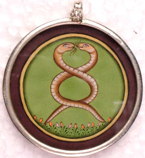 Ancient Naga Symbol of Two Intertwined Snakes