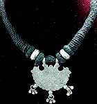 Antiquated Mughal Necklace with Black Tantric Cord