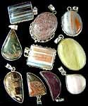 Assorted Lot of 10 Agate Pendants