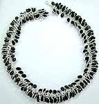 Bezel Necklace of Black Onyx