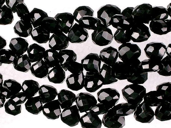 Black Onyx Faceted Briolettes