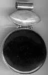 Black Onyx Moonstone Pendant