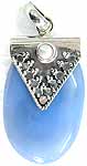 Blue Chalcedony Pendant