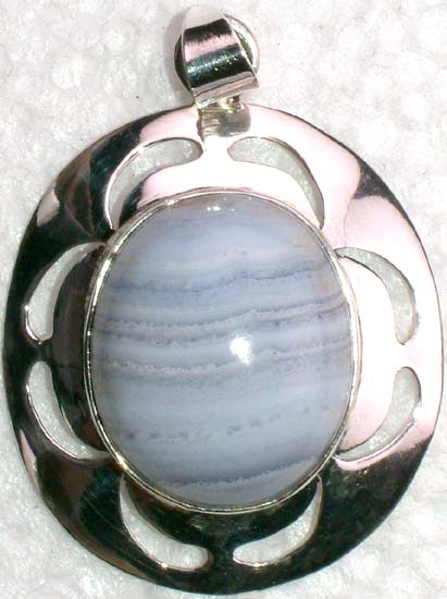 Blue Lace Agate Oval