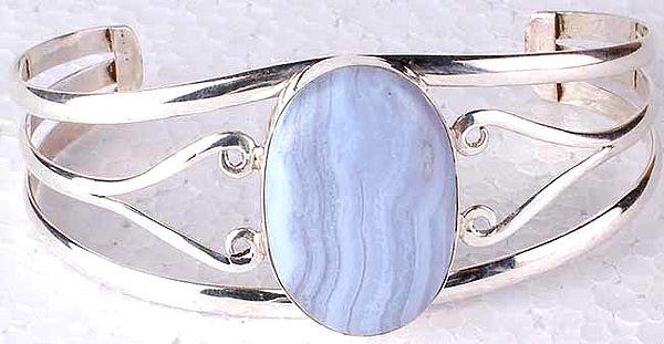 Bracelet of Blue Lace Agate