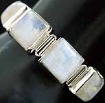 Bracelet of Moonstone Squares
