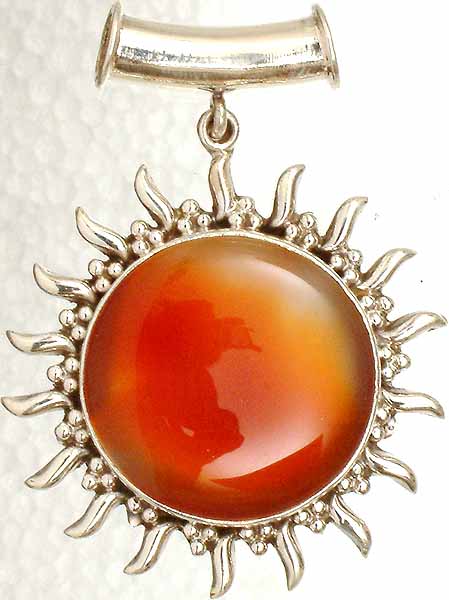 Carnelian Sun Pendant