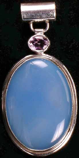 Chalcedony Cabochon Pendant