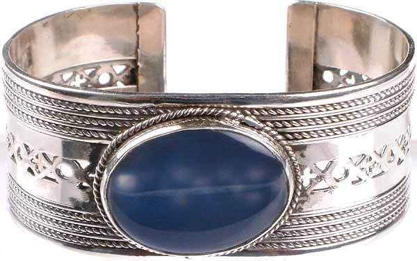 Chalcedony Cuff Bracelet