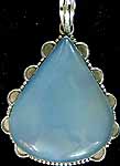 Chalcedony Drop Pendant