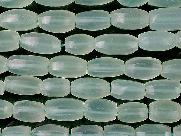 Chalcedony Faceted Drums