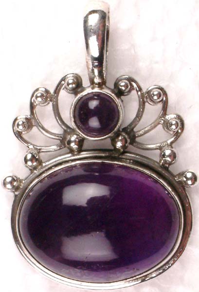 Crown Pendant of Amethyst