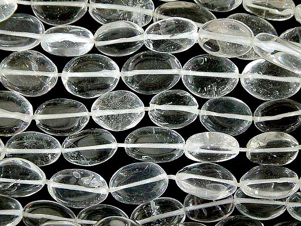 Crystal Plain Ovals | Semi-Precious Gemstone Beads