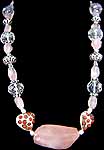 Crystal Rose Quartz Necklace