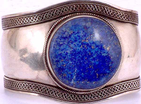 Cuff Bracelet of Lapis Lazuli