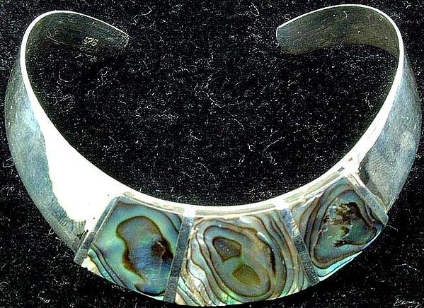Designer Bracelet with Shell Inlay