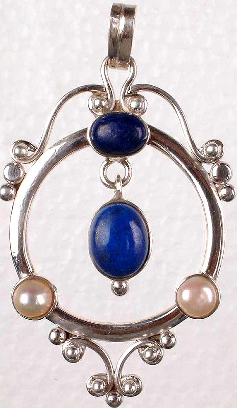 Designer Pendant of Lapis Lazuli