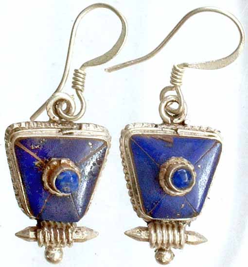 Ear-Rings of Lapis Lazuli
